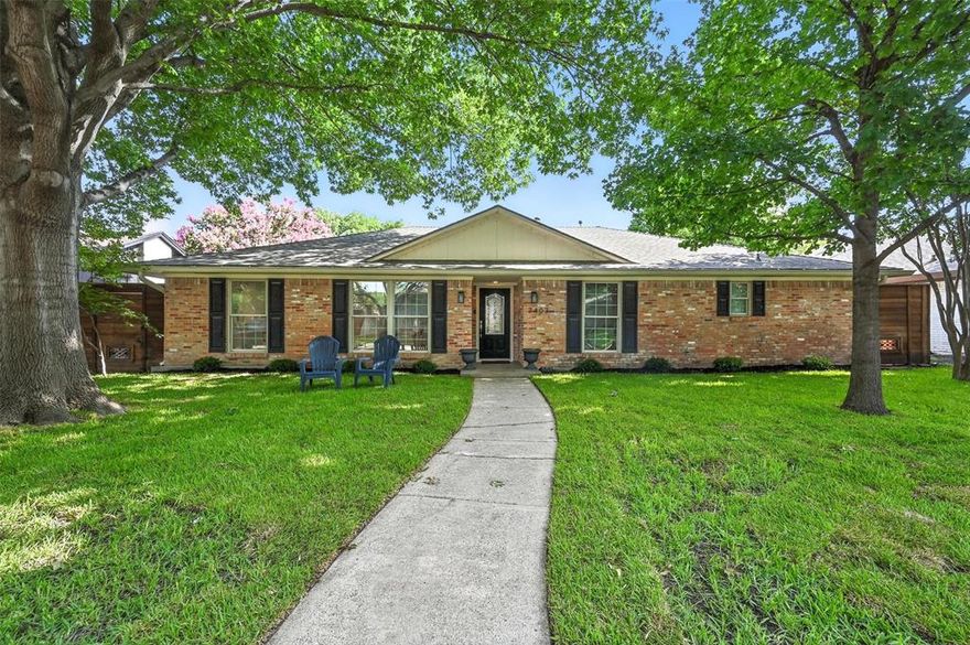 Located within eyesight of the highly-rated Bowie Elementary school, this home is designed for family living. The oversized garage is a standout feature, complete with epoxy floors and finished walls—a perfect space for a workshop or extra storage. Enjoy outdoor gatherings on the covered patio or let your pets play in the bonus artificial turf side yard, which includes an Invisible Fence programmable dog door. The entire property line also features an installed invisible fence for pets, adding a unique layer of convenience and peace of mind for buyers.