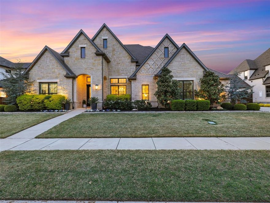 WOW! Welcome home to this beautiful One story in the heart of Southlake! This charming one owner 4 bedroom home is perfect for family and entertaining with its open light & bright floor plan. Upon entering through the custom iron front door you will find a Formal Dining area and private executive Study. The open Family Room has walls of windows with perfect views to a private backyard oasis and is open to the Kitchen. Adorned with designer lighting, the Kitchen area is a focal point with large island with plenty of seating, walk-in Pantry and charming Breakfast nook area with a banquette, all overlooking the pool area. Retreat to the private Master Bedroom and Spa Bath that has abundant light with views to the pool. A separate private Guest Suite enjoys privacy off its own hallway. The additional 2 Bedrooms are on the opposite side of the home, located near the large Game Room and adjacent Media room with screen and projector. Large Mud and Laundry room just outside the 3 car garage which even has its own motorized lift for storage to the attic above. Step outdoors to enjoy a covered living area automated retractable screens, outdoor heater, built-in gas grill and searing station, beverage fridge & a sink. Sparking pool surrounded by cool decking and also has a child safety fence if needed. This one is a rare find!
