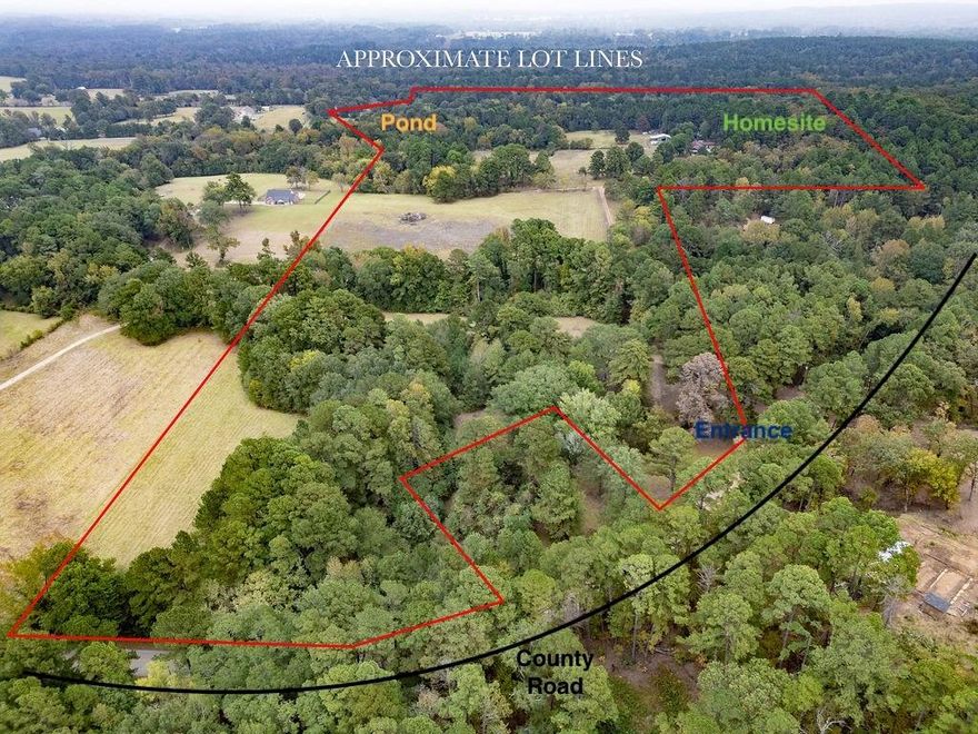 Situated on 50 acres, this property offers the good country living that Lindale is known for. Set back off the county road just 3.5 miles from downtown, the land features a mix of open pasture, mature woods, and a live spring-fed creek—well-suited for cattle, horses, hay production, or simply enjoying rural life. The brick home offers approximately 3,500 square feet with 4 bedrooms and 3 bathrooms. The layout includes two flexible spaces: the original fifth bedroom currently used as an office near the kitchen, and a converted two-car garage that now serves as an office with built-ins. The primary suite has space for a sitting area, and the ensuite bathroom includes dual vanities, a walk-in shower, and separate closets. Additional features of the home include a formal dining room, sunroom, laundry area with utility sink, covered front and back porches, and a spacious vaulted living room anchored by a floor-to-ceiling Old Chicago brick fireplace. A 20x40 in-ground gunite pool runs along the back of the home, surrounded by an expansive deck area that connects to a pool shed (with a working toilet) and an adjacent greenhouse. The property also includes a 5-stall horse barn with tack room (water & electricity), plus a second multi-use building (electricity only), offering a shop workspace, ample storage, and an insulated office-storage area. Partially remodeled, the home needs some updates, giving the next owner the opportunity to renovate and design it to their own style. With acreage this close to town and solid infrastructure already in place, bring your boat, camper, ATV, and animals to begin living the life you’ve been longing for.