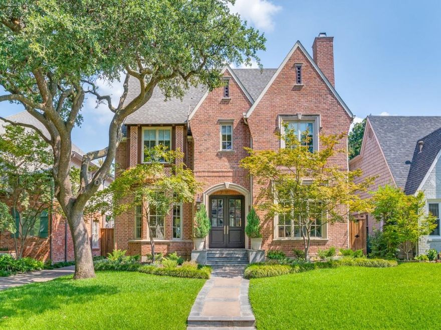 Located on a wonderful block in HPISD, this five bedroom home has been beautifully updated with classic finishes and timeless design. A center hall plan welcomes you to this University Park home, with hardwood floors throughout, gracious formals, and an open kitchen family room perfect for entertaining. Gourmet kitchen featuring marble countertops, stainless steel appliances, and breakfast room opens to family room with wall of windows overlooking covered back patio and sparkling pool and spa. The second floor includes a spacious primary suite with fabulous marble bath and three additional bedrooms all with updated en-suite baths and walk-in closets. Large game room with private bath could serve as another bedroom if needed. The third floor offers an additional bedroom with full bath, a kitchenette, and room for a desk or exercise equipment. Wonderfully maintained and walking distance to UP Elementary, Snider Plaza, SMU, and the UP pool, this timeless traditional is move in ready and a must see.