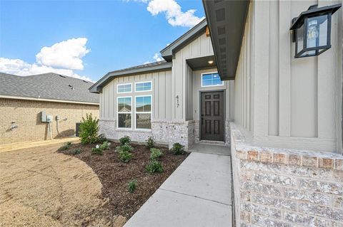 A home in Cleburne