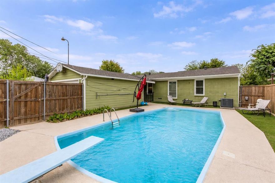 Charming and beautifully renovated home in the quiet Piedmont neighborhood of Southeast Dallas offering incredible value and thoughtful upgrades throughout. This 3 bedroom, 1.5 bathroom home features 1,457 square feet, two spacious living areas, and a 2 car garage, all designed for comfortable everyday living and easy entertaining. Rich hardwood flooring flows seamlessly through all living spaces and bedrooms, creating a warm and cohesive feel. The kitchen has been tastefully updated with quartz countertops, stainless steel appliances, gas cooking, and a light, inviting design with timeless finishes and great functionality. Both living areas feature built in bookcases, adding character and practical storage. The rear family room also has a lovely, gas fireplace. The primary bathroom offers a fully renovated feel with quartz counters and an oversized walk in shower. Step outside to a private backyard retreat complete with a resurfaced saltwater pool and low maintenance turf, perfect for relaxing or hosting. This home has over 90K in updates including upgraded electrical and plumbing systems, all windows replaced in 2022, roof replaced in 2022, full interior and exterior paint, and a completely refurbished pool in 2024, new wood privacy fence 2019 and wrought iron fence 2021. Ask your Realtor for the full list of improvements. Zoned for the Dallas Magnet School district. So much value in a truly beautiful package!