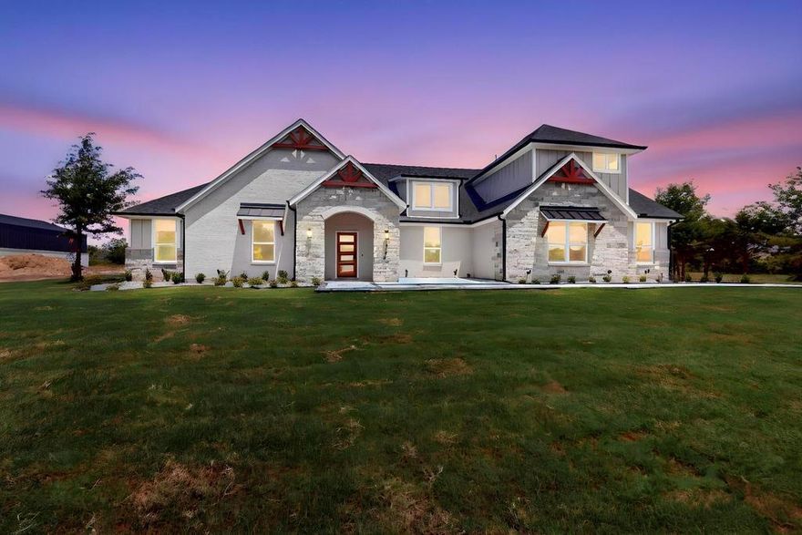 Did somebody say Vista Oaks? Yup, that was me! And guess what? This is your golden ticket to snag a brand-new construction home in one of the hottest subdivisions Royse City has to offer! This stunning abode sits on a slightly elevated 1-acre lot, giving you the majestic feeling of living on a hill—just a hill that won’t require you to bring your hiking boots! Step inside, and prepare to be wowed by the open concept design! The kitchen is so massive, you could practically host a Tupperware convention! With enough cabinet space for all those containers you only use once a year but can’t bear to part with, you’ll be cooking up a storm and giving Rachel Ray a run for her money. Got kids? This builder has you covered with 3 bedrooms and 3 bathrooms—yes, 3 on one side of the house! No more epic showdowns over who takes too long to do their makeup or who’s monopolizing the bathroom with their concert-worthy jam sessions. And let’s not forget the bonus loft room upstairs! Transform it into your man cave, mom’s craft sanctuary, or a second living area where you can install a massive projector for binge-watching your favorite shows—popcorn not included! For a touch of luxury, your main bedroom boasts beautiful built-in shelves and an accent wall that’s just begging for a 70-inch TV, oh and Mom will feel like she’s at the Bellagio every time she steps inside the ensuite bathroom! And Dad? He’ll be thrilled with the huge backyard where he can finally unleash his dreams of a metal building (or perhaps a mini fortress). Don’t wait around, because this gem will be off the market faster than you can say “Vista Oaks!”