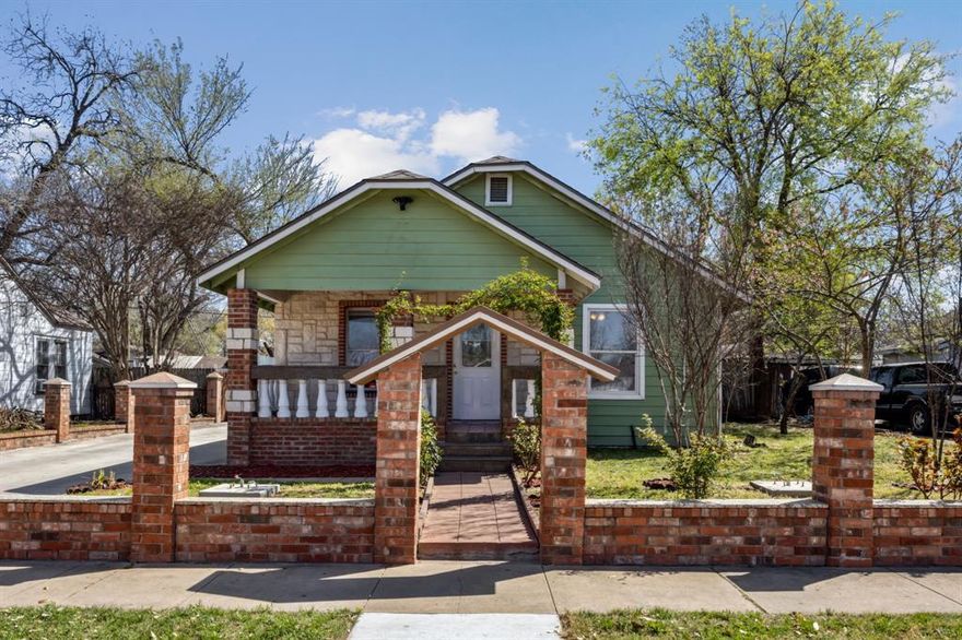 Charming Home with a Large Front Porch & Detached Efficiency Unit – Minutes from Downtown Fort Worth!
Welcome to this beautifully maintained 2 bedroom, 1 bathroom home, ideally located just minutes from downtown Fort Worth. From the moment you arrive, you'll be captivated by the large, inviting front porch, perfect for sipping morning coffee, enjoying a good book, or gathering with friends on warm Texas evenings. The curb appeal is undeniable, with mature trees and a welcoming entrance that exudes character and charm.
Step inside to find a home filled with warmth and thoughtful updates. Fresh paint throughout gives the interior a crisp, modern feel, while the formal dining room and spacious living area provide the perfect setting for entertaining. The kitchen offers plenty of cabinet space and natural light, making meal prep an enjoyable experience. Recent updates include a new water heater, a roof that’s only 3 years old, and an AC unit approximately 5 years old. Most of the windows have been replaced, improving energy efficiency and allowing for abundant natural light.
Adding even more value, this property includes a detached efficiency unit Appx: 525 sqft, a versatile space with its own full bathroom, water heater, AC, and laundry room. Whether you envision it as a guest suite, rental income opportunity, home office, or creative studio, the possibilities are endless! A separate storage building provides additional room for tools, holiday decorations, or outdoor gear.
The backyard is a hidden gem, offering plenty of space for gardening, outdoor dining, or simply enjoying the fresh air. With its charming curb appeal, modern updates, and unbeatable location near the heart of Fort Worth, this home is a rare find. Don’t miss your chance to make it yours!!!