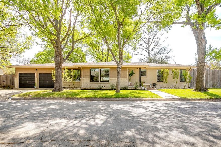 Incredible value in sought-after Ridglea Hills! Nestled in one of Fort Worth’s most established and desirable westside neighborhoods, this character-rich, mid-century home offers timeless charm, thoughtful updates, and a move-in ready opportunity at an attractive price point. Ideal for first-time buyers, young professionals, or those looking to downsize without sacrificing style or location. Inside, you’ll find authentic retro details, solid 1950s construction, beautiful hardwood floors throughout, and large windows that fill the home with natural light. The home also features new windows, which help improve energy efficiency and add to everyday comfort. The open kitchen and living area create a welcoming layout that is perfect for everyday living and entertaining, with granite countertops adding both style and functionality. The remodeled primary bathroom features imported Italian tile, and recent updates add comfort while preserving the home’s original character. Outside, enjoy updated native, drought-tolerant landscaping in the front, plus a huge shaded backyard with mature trees, refreshed landscaping, and a fire pit seating area, perfect for hosting friends or relaxing outdoors. There is also a shed with electricity already run to it, offering a great opportunity for a workshop, hobby space, or extra storage. Located just minutes from I-30, I-20, and I-35W, with quick access to Fort Worth favorites like Sundance Square and the Stockyards. Also walkable to Z Boaz Park, Ridglea Hills Park, and Luther Lake for dog walks, duck feeding, and enjoying the outdoors. Homes with this kind of charm, location, and value in Ridglea Hills don’t come along often, schedule your showing before it’s gone! Open House Saturday from 2-4.