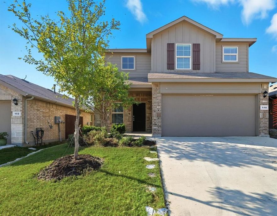 Don’t miss this beautifully updated, move-in-ready home in the heart of Boyd! With fresh new flooring throughout, including plush carpet and elegant porcelain tile, this open-concept gem feels brand new. The spacious kitchen is perfect for cooking and entertaining, featuring a large island and included refrigerator. The primary suite is conveniently located on the first floor and boasts a recently updated ensuite bath with porcelain tile flooring and shower walls for a modern, luxurious feel. Upstairs, you'll find a large game room and spacious secondary bedrooms, ideal for a growing family or hosting guests. Enjoy the outdoors with access to a community pool, jogging trails, and walking paths — perfect for an active lifestyle! Don’t wait homes like this at this price don’t last long!