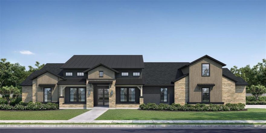 NEW CUSTOM HOME by PARTNERS IN BUILDING
Single-Story Custom Home on 1.15 Acres in Celina, TX – Celina ISD Welcome to this stunning single-story custom home set on a sprawling 1.15-acre homesite in Celina, Texas—one of the fastest-growing cities in North Texas. Zoned to the highly acclaimed Celina ISD, this 4,299 sq ft residence offers thoughtful design, luxurious finishes, and room to live, work, and entertain in style. The home features 4 spacious bedrooms, 5 full baths, a dedicated study, elegant dining room, game room, and a functional mud room—all centered around a warm, inviting living room with a fireplace as the heart of the home. The open-concept layout flows seamlessly into both the covered front porch and a spacious covered back patio, perfect for indoor-outdoor living year-round. Crafted with care and elevated with custom touches throughout, this home also includes a 3-car garage, designer kitchen, and premium finishes that speak to timeless quality. Quiet luxury meets everyday function in this rare opportunity to own a custom estate in Celina’s thriving and sought-after community.