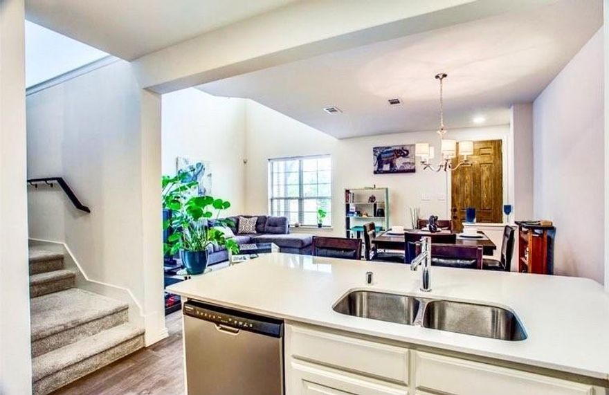 RECEIVE 1,000 OFF YOUR FIRST FULL MONTH'S RENT ON A 14-MONTH LEASE. Security deposit only 500 and pets free, limited time special!

Move-in ready luxury 2 story townhouse that is walking distance to Lake Viridian, multiple dog parks, restaurants, retail, and more. 

High ceilings & fresh new paint throughout entire house including the garage. 2 bed, 3 bath, 2 car attached rear garage. Spacious outdoor covered porch. Stainless steel appliances, breakfast bar, decorative lighting, big walk-in pantry & quartz countertops throughout. Upstairs loft area perfect for an office. Energy efficient home. 

Close proximity to Arlington's entertainment district, restaurants, shopping, major highways, Dallas Cowboys Stadium, Texas Rangers Ballpark, Six Flags and Airport. Contact property manager for more details and to schedule a tour today.

HEB schools, walking distance to elementary & daycare. 10 miles of trails, 14+ parks, 6 pools, private lake, ponds, sailing center, tennis courts, dog parks, pickleball courts. Too many amenities to mention. 

HOA handles all yard maintenance. Fridge, washer and dryer provided. Pay your monthly rent payments online and securely through your portal. Home is professionally managed by property manager.

This is low-maintenance living designed for connection, convenience, and comfort. Don't miss this opportunity and rent special!