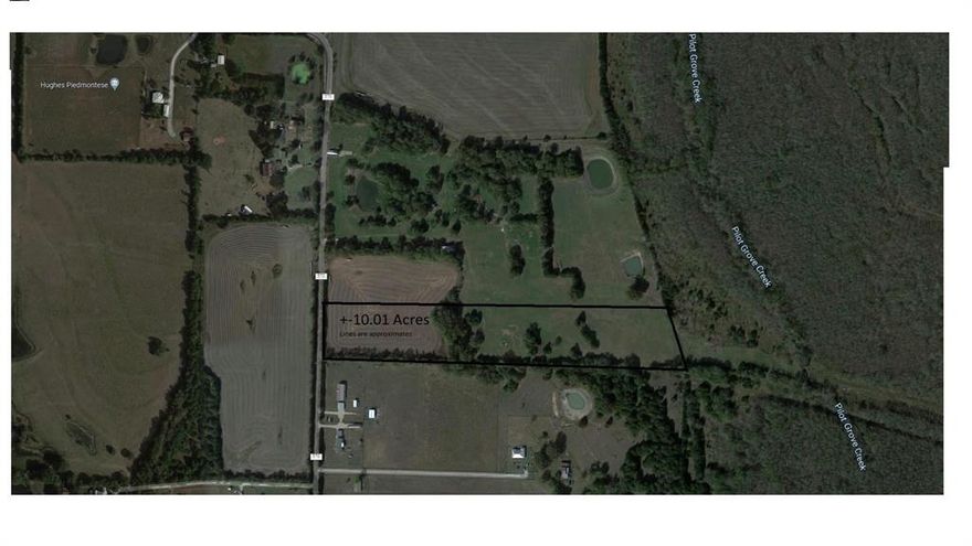 Unrestricted Beautiful acreage in Collin county. NO HOA OR CITY TAXES. Close to McKinney and Princeton.  Beautiful partially wooded acreage. Backs up to Gov land and Pilot Grove of  Lavon Lake. Hunters Paradise. Water and electric available at the road. Paved road frontage. Bring you Horses and livestock and live your dream country life close to the cities. sub-divided from 58 acre parcel. Multiple 10+ acres available.