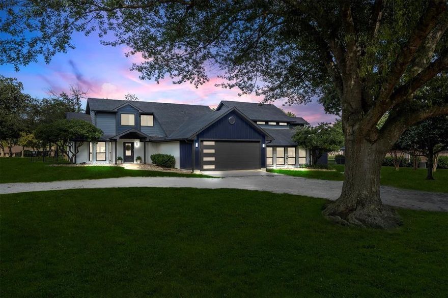 Welcome HOME to this unique home + FULL Guest House in Lake Kiowa, perfectly positioned overlooking the #1 Fairway. Set on a spacious 0.71-acre lot, this property features a fully updated main house and a private guest house connected by a breezeway, plus an exterior storage building and three oversized garage spaces—perfect for cars, a golf cart, or recreational vehicles.There’s also ample parking for a boat, RV, or extra vehicles. The fully renovated main house offers 3 bedrooms, including a first-floor primary suite, and 2.5 baths. Its open-concept living, kitchen, and dining areas are ideal for entertaining, highlighted by a wall of windows with sweeping golf course views, a vaulted wood ceiling, and a cozy wood-burning fireplace. The beautifully updated guest house includes a full kitchen, 1 bedroom, 1.5 baths, and versatile living space—ideal for a mother-in-law suite, home office, or wellness retreat. Living in Lake Kiowa means enjoying an unmatched lifestyle with a PGA-rated 18-hole golf course, private lake with exceptional fishing, tennis courts, parks, playgrounds, two beaches, and a brand-new 9-hole par-3 course opening soon. The perfect multi generational home set up. Pickleball courts are also under construction. The community offers 24-hour security, a lodge and restaurant, a pavilion for events, and seasonal activities. Just minutes away, you’ll find Gainesville and Winstar Casino for concerts, dining, and entertainment.