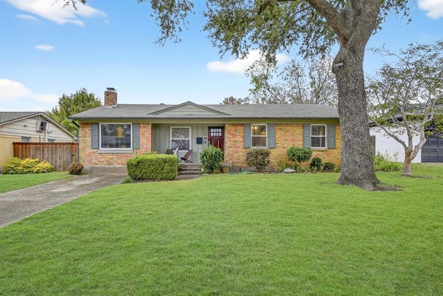 Welcome to this beautifully reimagined West Richardson gem, where timeless charm meets top-to-bottom renovation. Taken down to the studs and thoughtfully rebuilt, every inch of this home feels fresh, refined, and completely move-in ready. The inviting front porch leads into a light-filled open layout designed for modern living. The bright white kitchen is the heart of the home, featuring clean finishes and seamless flow to the oversized deck and expansive backyard — ideal for entertaining or everyday enjoyment. Rich hardwood floors and abundant natural light create warmth and character throughout. Both bathrooms have been fully updated with stunning, designer-inspired details. The spacious primary suite boasts an impressive walk-in closet — a rare find in this neighborhood plus an expansive walk in shower and spa like bathroom. Custom Elfa shelving in the primary closet, pantry, and hall storage closet adds style and functionality. Perfectly situated near everything West Richardson has to offer, this home combines location, layout, and luxury updates in one exceptional package. Recent updates include new water heater, new Anderson windows, PEX plumbing, new Trane HVAC unit, Hardie siding, and trex deck.