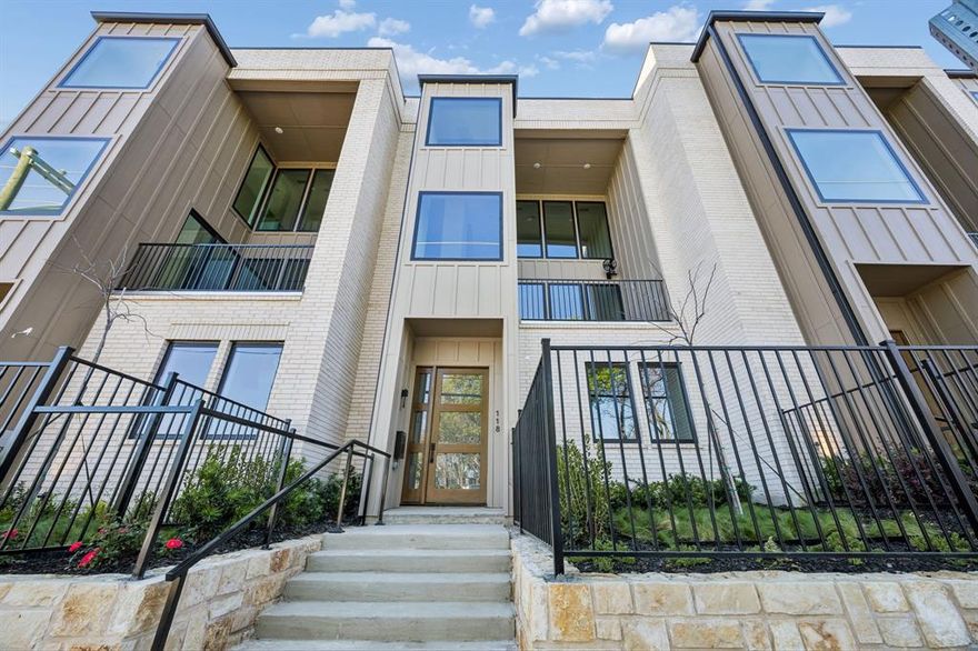 Beautiful new construction in the heart of Historic McKinney and no HOA! This stunning property offers four bedrooms, four full bathrooms, and one half bath. Located conveniently within walking distance to a vibrant lifestyle that includes dining, retail and entertainment! Details and finishes include bedrooms with private ensuites, bright and natural light filled living spaces, gorgeous fireplace surrounds, custom cabinetry, luxury appliances, waterfall island, wood floors, phenomenal laundry and mudroom, three story laundry shoot, balcony, stair lighting, and raised ceilings. Two car garage and private parking for owners. The breathtaking finishes are above and beyond! This property is located in a specialized town edge zone which opens opportunities to office or Airbnb options. More photos coming soon! Buyer and buyer's agent to verify all information.