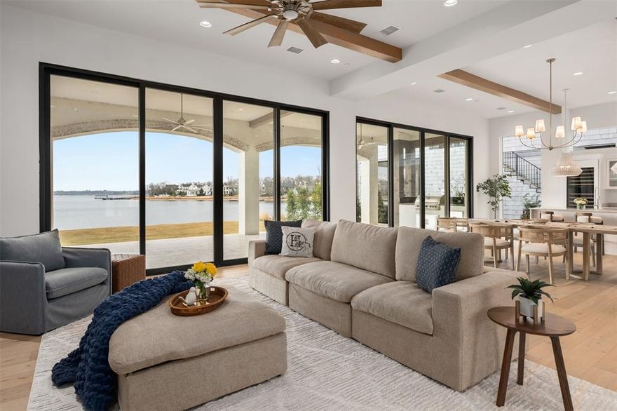 Introducing an extraordinary custom lakefront home on Cedar Creek Lake, located in the prestigious gated community of Long Cove. This architectural gem is the only home in Long Cove built by luxury builder Sharif Munir Custom Homes, known for their impeccable craftsmanship and design. With seven spacious bedrooms, this home was built with hosting and comfort in mind. Two luxurious primary suites offer privacy and the ideal setup for multigenerational living. Three guest bedrooms are thoughtfully appointed, and two large bunk rooms are equipped with queen-sized beds, offering ample sleeping arrangements for extended family or weekend guests. An expansive game room and a dedicated office provide flexible spaces for work and play, while the open concept main living area offers stunning lake views and seamless flow to the outdoor living space. The arched design of the covered back patio not only adds architectural elegance but beautifully frames the lake, creating a picture perfect setting for relaxing evenings, outdoor dining, and quiet mornings with coffee in hand. Living in Long Cove means more than just a home, it’s a private lakefront lifestyle with exclusive amenities including pickleball, tennis, golf, three resort-style pools with grill and bar, miles of hike and bike trails, the Treehouse Adventure Park, and four stocked fishing ponds.

This is a home where memories are made, stories are shared, and lake life is truly lived.