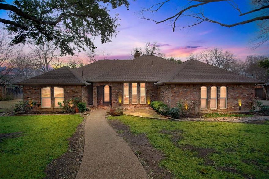 Walk into to instant equity! Desirable single story on over half an acre in the heart of Coppell. This home could use some updating, but is in great shape and would make a fine home in one of the best neighborhoods in DFW. 4 bedrooms, including dual masters plus an additional office. Two fireplaces and a large built in sun room adds an additional 400 sq ft from tax assessor according to the owner. Beautiful access to season creek in the backyard, plus your own private mud room adorns the backyard. Granite countertops and stainless steel appliances. Way too many features to list. Updated comps are selling in the million dollar plus range. This one won't last long! Buyer to verify all info including square footage, lot, and schools.