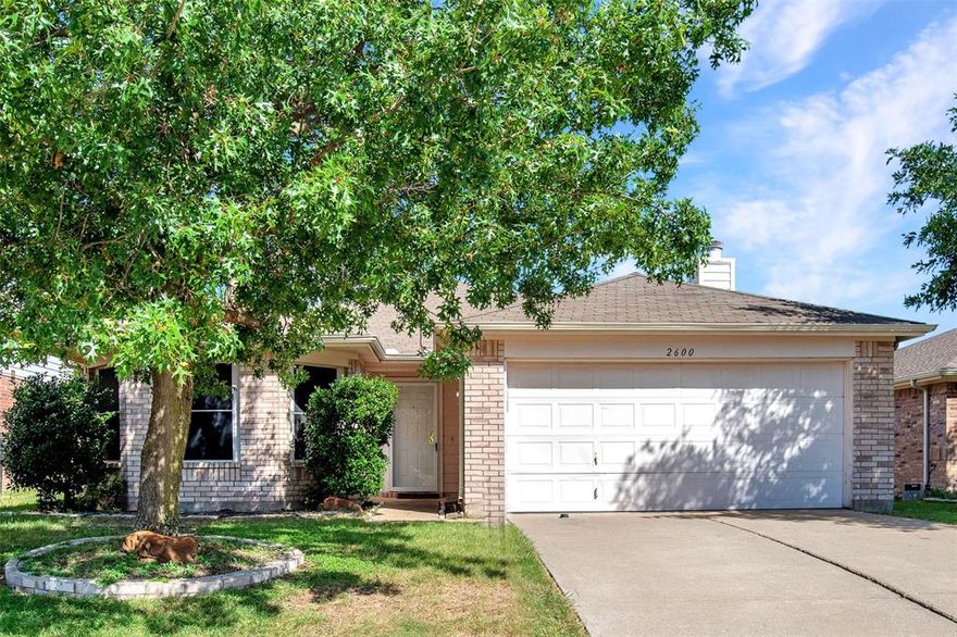 Welcome to this wonderful 3 bedroom home in great McKinney location! Updated one story home with split floor plan, freshly painted, wooden floors and just installed tile in bathrooms is ready for you to move in! No carpet! Primary bedroom has private bath and backyard views. Large kitchen provides space for large dining table as well as HUGE pantry-utility room combination. Oversized living room has warm brick fireplace, perfect for cold winter evenings! Backyard is spacious and sunny - great for kids, and time into the outdoors. Close to community park and awesome McKinney schools. Fantastic location in quiet neighborhood close to elementary school and Charles McKissack Park, plus Collin College. Minutes from 75 and 380! Tons of shopping, restaurants and entertainment nearby. Updates include recently replaced roof, AC, water heater, painting throughout (including garage), tile flooring bathroom.