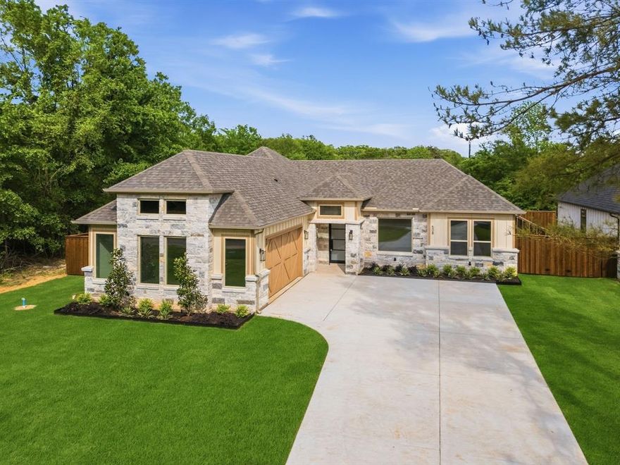 Lake life meets low-maintenance luxury at 508 Waikiki Trail in Tool, TX—just minutes from Cedar Creek Lake. This new construction home features a stylish, functional layout ideal for full-time living or weekend getaways. With 4 bedrooms, 3 full bathrooms, a dedicated office, and modern finishes throughout. This property blends comfort, efficiency, and convenience. 

The open-concept living area is full of natural light and includes a large island kitchen with quartz countertops, picture windows, walk-in pantry, and ample cabinet storage. ALL brand-new appliances convey, and a dedicated laundry room helps keep daily life organized. 

The primary suite offers a spacious walk-in closet, dual vanities, oversized shower, and private water closet. Tech-forward living includes Ethernet connections in every bedroom and living space for streaming, remote work, and more secure networks. Pre-installed concealed wire runs allow for clean TV mounting. Additional smart features: Wi-Fi front door lock, Wi-Fi garage door opener, Wi-Fi thermostat, and a full security system. The large lot features a landscaped yard with automatic sprinklers, extended driveway, and space for watercraft, trailers, or extra vehicles—perfect for lake life. 

Highlights: 
*Minutes from boat ramps 
*Ethernet to all rooms 
*Pre-run TV wire concealment 
*Dedicated laundry room 
*New appliances convey 
*Auto sprinkler system 
*Wi-Fi front door & garage 
*Wi-Fi thermostat 
*Security system 
*Oversized driveway 
*Comprehensive builder’s warranty 

Turnkey, tech-ready, and close to the water—this home is beautiful, come check it out today!
