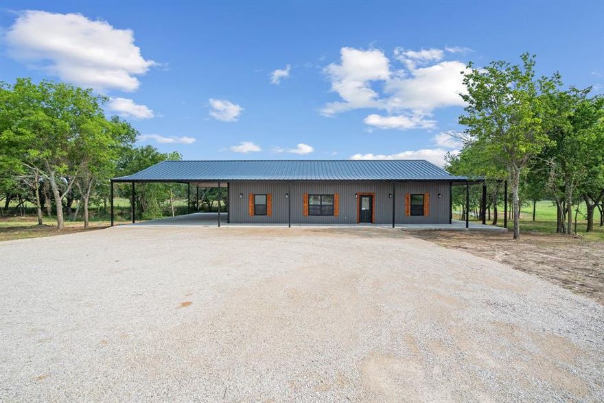 Unbelievable Brand Spanking new Horse Property!! Check this one out! The builder has outdone himself on this property! Brand new 2024 built 3 bedroom 2 bath Barndo, custom built 6 stall horse barn, custom pipe entrance, on 27 acres!! What more could one ask for!! This place is really special! The brand new home is absolute perfection, when you walk in the front door you are greeted by an open concept family area with cathedral ceilings. The bedrooms are split arrangement and are all very spacious! The home also has covered parking for to larger vehicles! The horse barn is amazing, constructed in way to capture a nature breeze blowing right thru it! The property is also gorgeous, from the custom entrance to the beautiful trees around the home, the pond and amazing coastal field at the back of the property! If you are looking for a brand new turn key horse property, look no more! This one is about as nice as they come! Multiple locations on the property to install an arena!