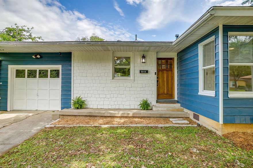 Say Hello to this blue house cutie, move-in ready, 1950's ranch style home beautifully renovated and where luxury finishes meet the charm of a quiet neighborhood. Thoughtfully updated from top to bottom, it features a new HVAC system, water heater, appliances, spacious closets, and more. The chef’s kitchen is a true standout, offering a stainless steel gas range, dishwasher, and nearly 45 square feet of quartz countertops perfect for cooking and entertaining. Custom cabinetry, detailed trim work, crown molding and original hardwood floors flow seamlessly into the open-concept living areas, creating an inviting space for both gatherings and quiet nights at home. The bathroom is designed for relaxation, complete with Italian tile flooring, a deep soaking tub, and floor-to-ceiling elongated subway tile for a clean, modern finish. Step outside to a large, fenced backyard with a backyard porch ideal for unwinding or hosting. Just one block away, you’ll find a beautifully landscaped park with walking trails, a playground, and tennis courts for added enjoyment. Foundation work completed in 2021 with transferrable warranty. Owners are a licensed real estate agent and broker.