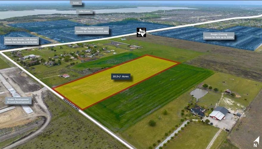 Vanguard Real Estate Advisors has been exclusively retained by Ownership to offer the opportunity to purchase a 10.2acre tract located along County Road 739 in Princeton, TX. The Site is within Collin County and has no known zoning in-place.

The Site has a current agricultural exemption. It is well located on the scenic Princeton Peninsula and is approximately 7 miles south of US 380 and 11 miles east of US 75. This deal is exceptionally priced.