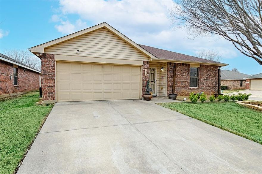 Current interest rate may be assumable! Spacious, Single-Story, Corner Lot Home in Everman ISD! Well-cared-for 4-bedroom, 2-bath single-story home has a thoughtful layout and room to grow. The split bedroom floor plan offers privacy and functionality, making it an ideal setup for families of all sizes. The large dining area is made for bringing people together, providing plenty of room for family dinners, holiday gatherings, and entertaining friends in comfort. The open, welcoming feel of the home makes every occasion feel special. The primary suite is a true retreat, featuring a generous walk-in closet and a well-appointed bathroom complete with double sinks, a soaking tub, and a separate shower — everything you need to start and end your day in comfort. The three additional bedrooms are well-positioned on the opposite side of the home, offering separation and privacy that the whole household will appreciate. A separate oversized utility room adds everyday convenience and practical storage that makes a real difference in day-to-day living. New AC unit and cleaned ducts with a sprinkler system in the yard. Details like this reflect a floor plan that was designed with real life in mind. Located within Everman ISD and close to walking trails, shopping, dining, and everyday essentials, this home delivers a convenient lifestyle in a community-oriented setting. One owner, well maintained, and ready for its next chapter — book your tour today.