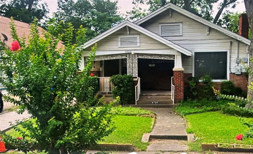 This single-story home is nestled in a well established neighborhood just minutes from the State Fair of Texas. The front of the home features a welcoming front porch. Central air and heating unit works great.  The back yard is a peaceful retreat.  The home is conveniently located near school, parks, and shopping, making it perfect for families or those seeking a comfortable lifestyle.  Agent must verify information.