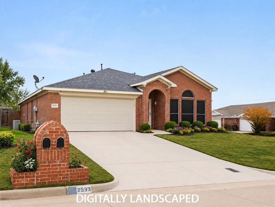 Move-in ready and refreshingly low-maintenance — no HOA, no carpet, and easy single-level living on a corner lot.

Inside, the flexible layout offers two living areas and durable luxury vinyl plank flooring throughout. Recent improvements include a new roof and garage door (2024), along with a sprinkler system and hard-wired security for added convenience and peace of mind. Natural gas appliances are another bonus! 

Step outside to a fenced backyard with a covered patio — a comfortable space to relax, grill, or entertain. Conveniently located near Chuck Silcox Park, a large greenbelt, shopping, dining, and quick interstate access for an easier commute.