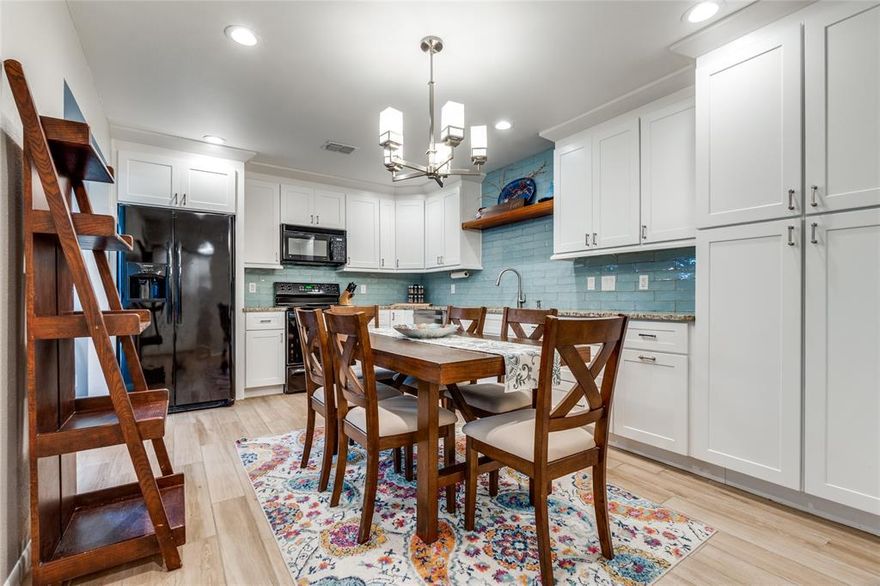 Welcome to this beautifully updated two-story condo, tucked inside a quiet, gated community in the heart of Lake Highlands. With direct access to scenic trails and peaceful creekside surroundings, you’ll be just minutes from White Rock Trail, Watercrest Park, White Rock Lake, and the vibrant shops and dining of Lower Greenville. Located only 20 minutes from downtown Dallas and 30 minutes from DFW Airport, this home offers the perfect balance of convenience and lifestyle.

Inside, the home features wood-look tile flooring throughout the first floor and staircase, with stylish luxury vinyl plank upstairs. The beautifully remodeled kitchen is the heart of the home, offering granite countertops, soft-close cabinets and drawers, and generous storage space — ideal for cooking, entertaining, or simply enjoying your morning coffee. A cozy flex space just off the kitchen is perfect for a home office or study nook.

Upstairs, the primary suite includes a custom walk-in closet, and both bathrooms have been tastefully updated. With thoughtful finishes and a smart layout, this home is move-in ready and full of charm.