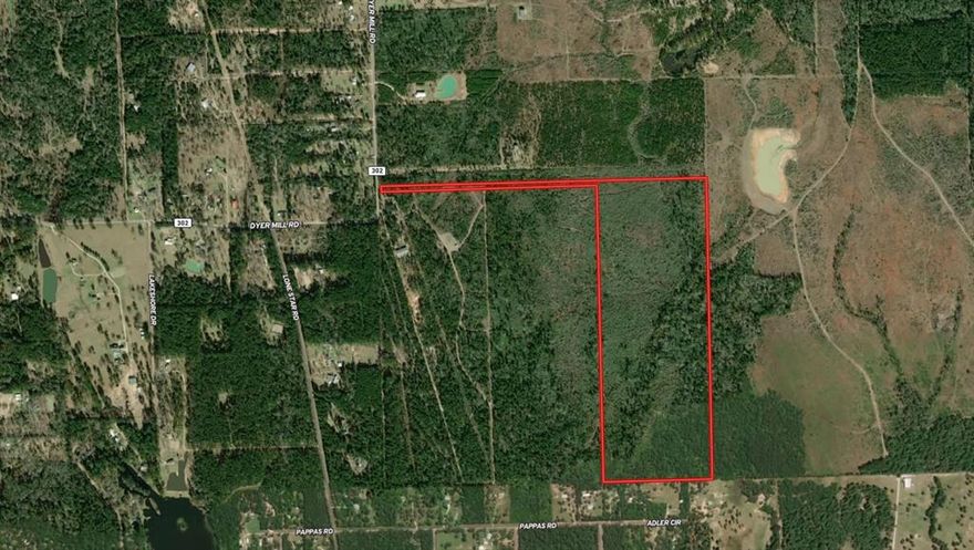Unique opportunity to acquire this blank canvas 99.1 acres in rapidly growing southern Grimes County on Dyer Mill Rd! Under wildlife exemption this property is majority wooded with pine and a mix of hardwoods and yaupon brush creating abundant wildlife habitat. The topography is gently rolling with no flood zones per FEMA. An easy 3 mile straight shot to an on ramp of the Aggie Expressway gives this property great accessibility to HWY 105, HWY 6, Houston, Magnolia, Navasota, College Station, Conroe, and Montgomery TX. This is a great opportunity for a buyer to acquire a larger acreage tract in this growing area of Grimes County for recreational enjoyment and development potential. The local Evangeline Aquifer formation has well depths of 300-350'. Electric is available on Dyer Mill Rd.