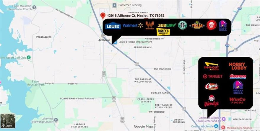 Family businesses are allowed with prior approval from the Haslet Heights Owners ! This 4.3-acre property in Haslet offers the perfect opportunity to build your dream home and enjoy NO HOA, country living, and plenty of space for horses. The land extends up the back hill to the far fence line and provides easy access to US-287, putting you just minutes from Alliance Town Center and Downtown Fort Worth.