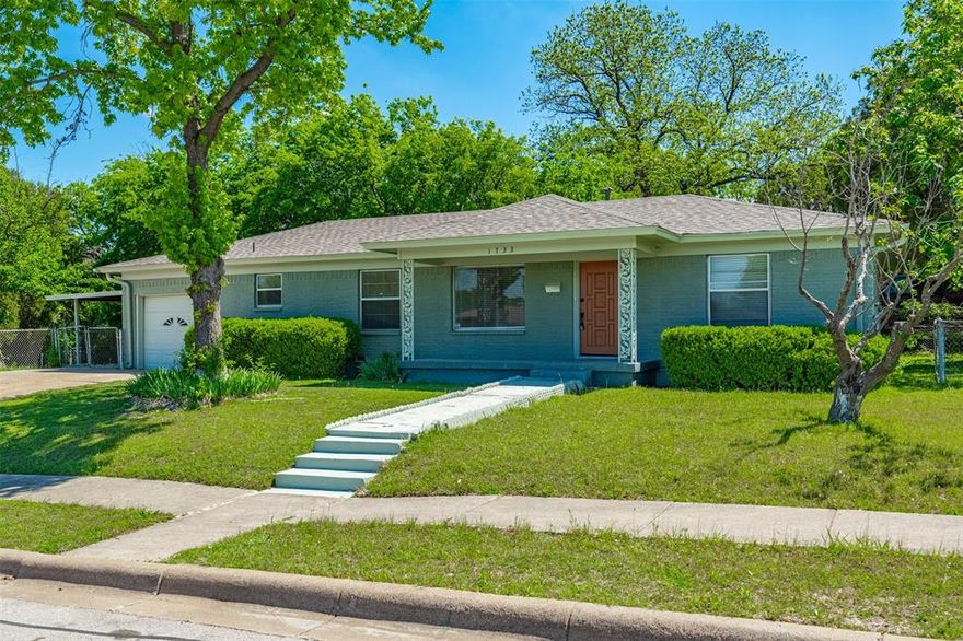 Welcome home! Located in a central and convenient location, with easy access to both Fort Worth and Arlington- Mansfield- Kennedale. Welcome to this beautifully updated and move-in ready home featuring timeless charm and modern touches throughout. Step inside to a bright and inviting living space with uodated flooring and abundant natural light. The spacious kitchen offers granite countertops and new stainless appliances. Enjoy the outdoors in the oversized front porch enjoying your morning coffee, or the large corner lot perfect for entertaining and enjoying. Appreciate the upgrades throughout such as the new roof shingles, floors, bathrooms, countertops and more! OWNER FINANCING AVAILABLE, ASK FOR TERMS!