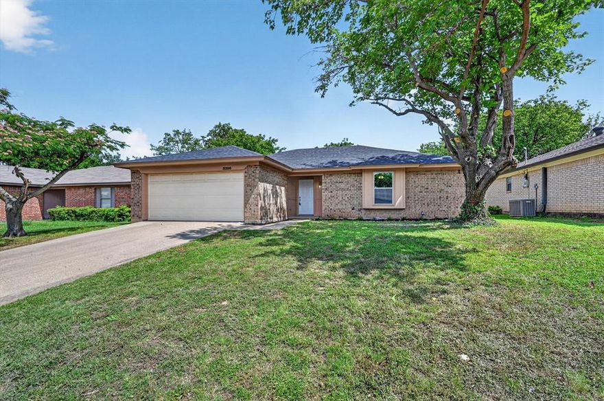 OWNER FINANCE AVAILABLE (Not For Investors). Stunning three-bedroom, two-bath brick home nestled in the heart of South Fort Worth, just moments from McCart Avenue and Altamesa Boulevard. This beautiful brick gem boasts a spacious layout, with a bright, open living area, gleaming new floors, and new windows that fill the home with plenty of natural light. The updated kitchen features new stainless-steel appliances and new custom granite counters. Each of the three bedrooms is generously sized, and the primary suite offers a private retreat with an en-suite bath. This home also features all new HVAC and hot water heater, for easy peace of mind living. Outside, enjoy a well-maintained yard with a new privacy fence and a two-car garage. It’s no wonder everyone is talking about this dream home!