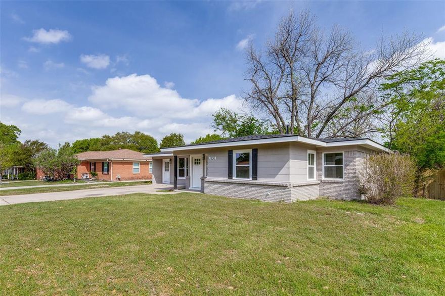 Stunning, fully renovated home in Fort Worth with high-quality upgrades throughout! This move-in ready property features a new roof and AC unit, along with fresh interior and exterior paint for a clean, modern look. Inside, you’ll find luxury vinyl plank flooring, updated bathrooms with tile flooring and surrounds, and a beautifully redesigned kitchen featuring new cabinetry, quartz countertops, stylish backsplash, and new appliances. Additional improvements include updated vanities, light fixtures, and plumbing fixtures, providing a cohesive and contemporary feel throughout the home. Enjoy a functional layout with comfortable living spaces and a spacious yard perfect for relaxing or entertaining. A fantastic turnkey opportunity you don’t want to miss!