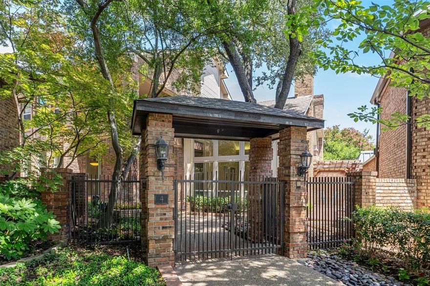 Nestled in a quiet cul-de-sac within the prestigious gated and guarded community of Glen Lakes, this timeless traditional home offers refined living with exceptional privacy. A serene courtyard entry sets the tone, opening to interiors filled with natural light from skylights and walls of windows.
The spacious Great Room features a dramatic stone fireplace, easily accommodating a grand piano, large-scale art, and multiple seating areas. The updated kitchen is a chef’s dream, showcasing elegant, leathered Taj Mahal quartzite countertops, a 6-burner professional range, and SubZero side-by-side refrigerator-freezer.
Thoughtfully designed with three courtyards and an elevator styled with a unique Out of Africa theme, this home is both functional and full of character. The expansive laundry room includes a sink and drip area, while the beautifully renovated primary bath boasts a steam shower, dual sinks, dual walk-in closets, and two private water closets.
Upstairs, you'll find three additional bedrooms, a game room, a home office or art studio, and a large seasonal closet for extra storage. This is a rare opportunity to enjoy spacious, secure living in one of Dallas’s most desirable communities.