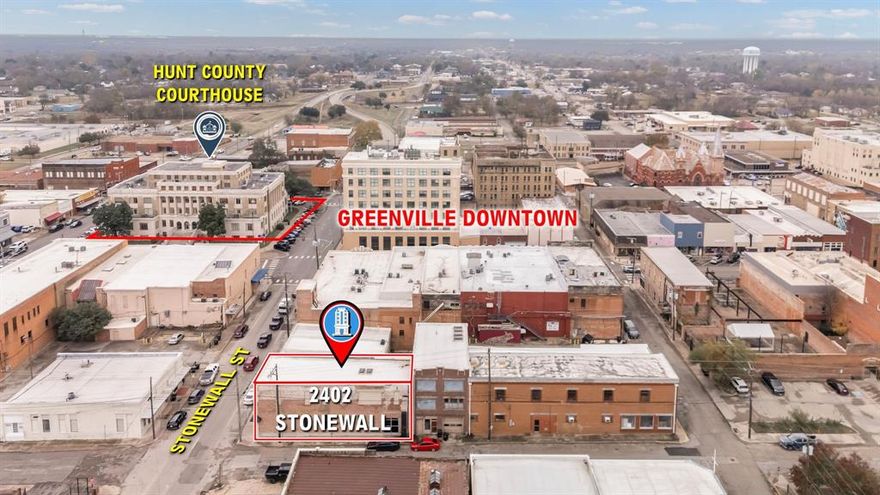 Prime commercial lease space available in the heart of historic downtown Greenville at 2402 Stonewall Street. This corner location offers excellent visibility and steady foot traffic, making it ideal for retail, office, studio, boutique, or service based businesses. The building features an open and flexible floor plan that can be tailored to meet your specific needs. Large storefront windows provide great natural light and create an inviting presence for customers and clients. This space is perfect for anyone looking to grow or establish their business in a vibrant and rapidly developing area surrounded by popular shops and restaurants. Offered at 2,000 per month, this property provides an affordable opportunity to secure a standout location in one of Greenville’s most active commercial districts. Bring your vision and take advantage of the charm and potential that downtown Greenville is known for. Lease amount advertised is for Downstairs only. Buildout for upstairs could be possible but rent would reflect.