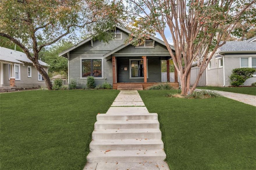 This beautifully updated 2-bedroom, 2-bath residence perfectly combines modern luxury with classic charm. Step inside to an open floor plan that seamlessly integrates living room with fireplace, dining, and kitchen areas, creating an inviting space perfect for entertaining. The home is adorned with original wood floors, while abundant natural light streams through custom window treatments. The kitchen is a chef's delight, equipped with high-end stainless steel appliances. Each detail in this home has been meticulously curated to ensure comfort and elegance. Relax and unwind in your expansive backyard, complete with a pool, pergola, firepit, and putting green — a private oasis for relaxation. The lush outdoor space is perfect for hosting gatherings or enjoying a sunny day. The location can't be beat, you're steps away from lively Lower Greenville, too. Parking includes a large driveway and electric gate. Pets are considered on case by case basis. Owner to maintain the lawn and pool. Washer and dryer will remain with the home. This home is the perfect blend of style, location, and comfort, ready to welcome you.