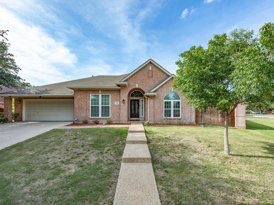 Welcome to this stunning 4 bedroom, 3 bathroom brick home located on a desirable corner lot in the sought-after Stoneglen at Fossil Creek addition, nestled within a beautiful golf course community. With 3,282 square feet of thoughtfully designed living space, this home offers the perfect blend of comfort, functionality, and entertaining potential. Step inside to find a spacious open-concept living area that flows seamlessly into the kitchen and dining spaces, creating the ideal setup for gatherings with family and friends. The kitchen is truly the heart of the home, featuring granite countertops, an abundance of cabinet and prep space, a center island, and double ovens ready for holiday meals and everyday living alike. The living room offers a cozy gas starter fireplace with gas logs, perfect for relaxing on chilly evenings. The primary suite is a peaceful retreat filled with natural light, while the en-suite bathroom features dual sinks, a jetted tub, separate shower, and a spacious walk-in closet. Three additional bedrooms provide flexibility for a growing family, guests, or hobbies. A dedicated office with French doors and a ceiling fan makes working from home comfortable and private. The formal dining room showcases decorative lighting and plenty of space for a large dining table, making hosting effortless. Upstairs, you’ll find a versatile bonus room complete with a dry bar — the perfect spot for movie nights, game days, or even a pool table. Step outside to your own backyard oasis featuring a chlorine in-ground pool, hot tub, beautiful water feature, and privacy fencing for relaxing summer days and evenings spent entertaining. This beautiful home has the space, layout, and amenities to truly have it all. Don’t miss your opportunity to make it yours — schedule your showing today!