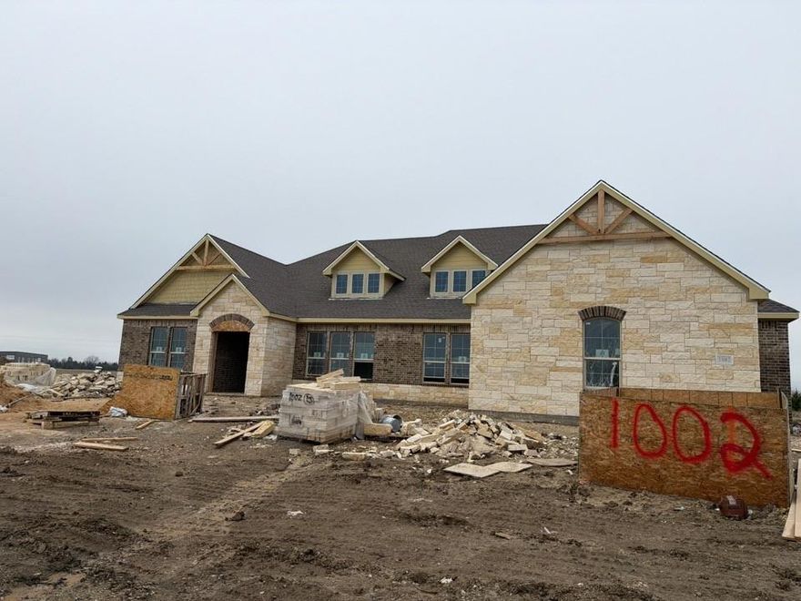 Estimated March 2026 completion! Ask us about our Trade In Trade Up program, we can buy your home! Beautiful new construction home on a 1-acre homesite offering peaceful country living and scenic views! This single-story design features 4 bedrooms, 3 full baths, a versatile flex room, formal dining, and a dedicated media room — providing plenty of space for everyone to enjoy. The open concept layout blends style and functionality with  spacious living areas, perfect for gathering and entertaining. Located in a highly rated school district, this home combines quiet surroundings with
everyday comfort and convenience.