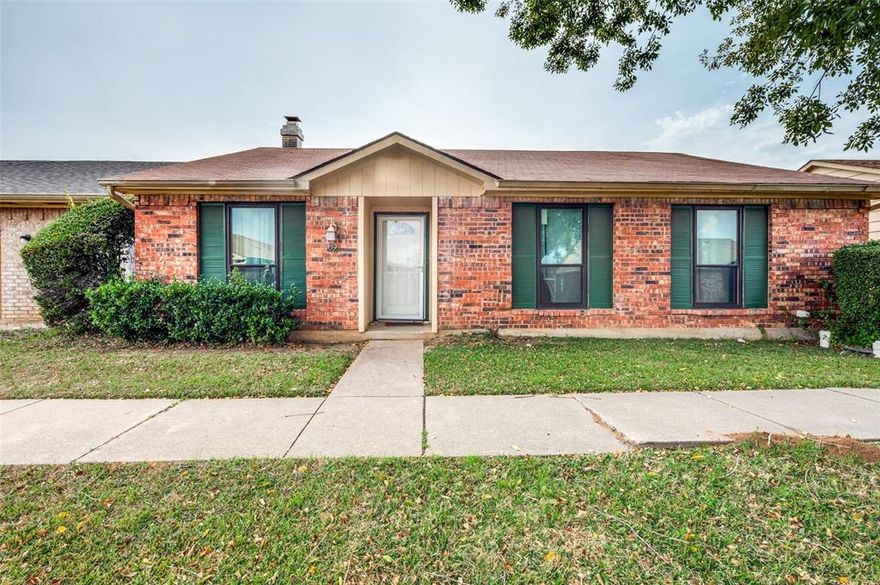 Welcome to this beautiful 2-bedroom, 2-bath condo at Mountain Creek Drive. Perfect location and center of DFW. The home offers cozinesses and calmness in the area and the floor is mixed with carpet and vinyl in the kitchen. New Windows installed and  it has an open-concept layout feature that opens in the den with a beautiful fireplace.  The primary suite includes a custom walk-in closet and updated bathroom with a double vanity and rainfall shower. The second bedroom boasts a beautiful garden tub. There are two living areas and there is amazing privacy. The backyard has fully covered Patio. Just steps from public transit, coffee shops, and close restaurants, this home puts you in the heart of it all in the fastest growing city of Grand Prairie. Don’t miss your chance to live in one of the city’s most desirable townhomes.