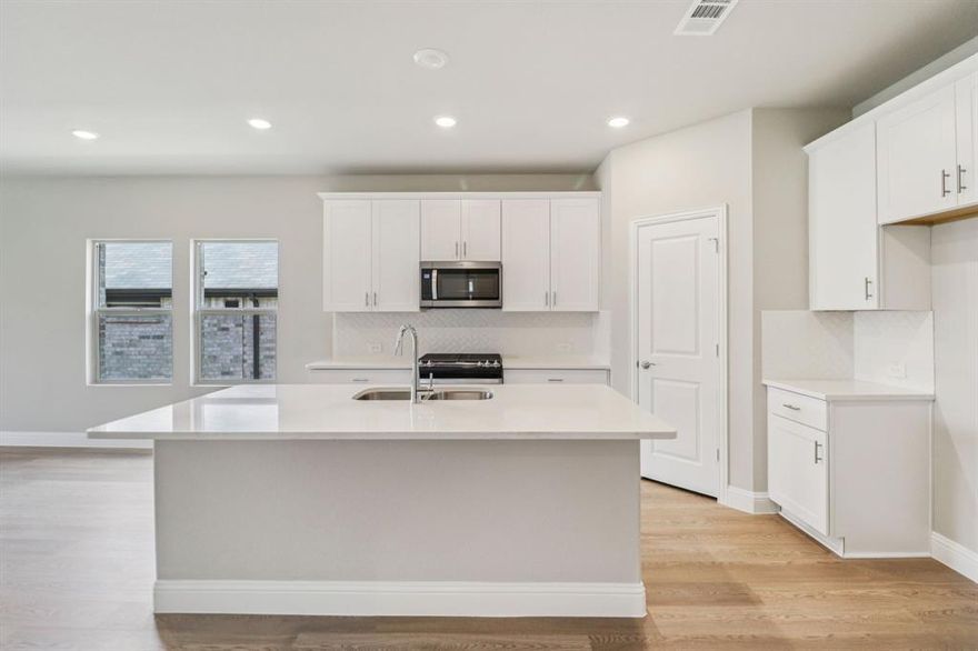 Brand new, energy-efficient home available by Sep 2025! Prepare dinner at the convenient kitchen island without missing the conversation in the adjacent family room. Versatile flex space is ideal as a study or formal dining room. Upstairs, the kids will love the spacious game room. Small-town charm meets modern convenience in Sherman, located 40 miles north of the Dallas metroplex and recognized as one of the best small cities to live in. Westmoor residents will enjoy playgrounds, trail access, and a scenic greenbelt. Groundbreaking energy efficiency is also built seamlessly into every home in this community so you can spend less on utility bills and more on the things that matter most.  Each of our homes is built with innovative, energy-efficient features designed to help you enjoy more savings, better health, real comfort and peace of mind.