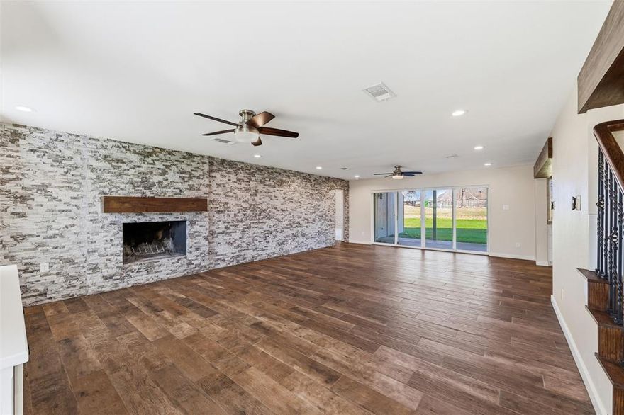 BACK ON MARKET, At No fault of the seller.  Beautiful one-acre home in North Keller is now available! This truly one-of-a-kind property features recent renovations and thoughtful upgrades, including a spacious first-floor primary suite with an oversized closet and a serene, spa-like bathroom. The welcoming entry showcases warm wood-look tile flooring and opens to a large living and dining area centered around a natural wood-burning fireplace—perfect for gatherings and cozy evenings. The kitchen is a chef’s dream, offering stainless steel appliances, double ovens, a built-in convection microwave, smart vent hood, and an induction cooktop. Upstairs, you’ll find three generously sized bedrooms and two full bathrooms. The largest bedroom offers incredible flexibility and could easily serve as a game room or media room. Step outside and enjoy endless possibilities with plenty of space for kids to play, gardening, a future pool, or any outdoor activities you can imagine. The heated and cooled outdoor workshop is a rare and valuable bonus—ideal for North Texas living.
This exceptional home has it all. Come see it today!