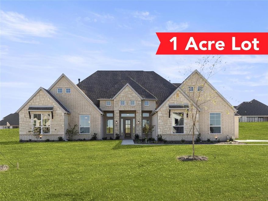 MLS# 20379597 - Built by Kindred Homes - Ready Now! ~ This incredible Sperry one-story floor plan is designed to make life easy and comfortable. The front covered porch welcomes you into this beautiful home. From the entry you will find a kitchen island with a breakfast bar that overlooks the breakfast nook and family room, providing plenty of space for entertaining!  The oversized covered patio is perfect for enjoying the outdoors! The elegant owner's bedroom features a large walk-in closet and a luxurious master bath with dual vanities, soaking tub, walk-in shower, and linen storage. Secondary bedrooms also feature generous walk-in closets and a jack-and-jill private full bath. Additional highlights include a private study, game room and media room, mudroom, laundry room. Custom painted cabinets, quartz counters, utility upper cabinets, gas fireplace, 8ft interior doors, & more with luxury living all on one floor. Estimated completion end of Oct or Nov 2023!!