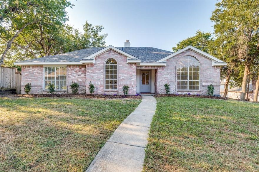 Beautiful newly renovated home located in Cedar Creek Estates, just minutes from PGBT & within Garland’s Choice of School ISD! Inside you’ll find a modern split bedroom floorplan with various luxuries like vaulted ceilings, recessed lighting & a gas burning fireplace. Enjoy plenty of natural light throughout and a spacious master retreat with an ensuite bath and ample walk-in closet. Updates include a new roof (2025), new paint inside and out, new luxury plank flooring and carpet throughout, new baseboards, classic quartz counters & undermount sinks, fresh tile work and many more upgrades! Enjoy a peaceful backyard with plenty of shade and a large patio. No HOA, Move in ready, come tour this one today!