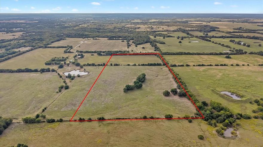 Escape to the peace and wide-open beauty of Bonham, Texas, just off Hwy 121 — where the skies stretch for miles and the sunsets steal the show.
If you’ve been searching for acreage that offers both convenience and privacy, this stunning 33 plus or minus acre tract delivers the best of both worlds. Tucked away from the congestion of city lights and traffic, you’ll enjoy quiet mornings, breathtaking sunrises, and evenings painted in brilliant Texas colors.  This versatile property provides the perfect canvas to build your dream home, create a private ranch retreat, run a few horses, enjoy ATV adventures, or simply spread out and breathe. With plenty of room to roam, the possibilities are as wide as the land itself.  And when you're ready to explore, you’re perfectly positioned near Bois d’Arc Lake, one of North Texas’ newest lakes, and the soon-to-open Ralph Hall Lake, this location offers incredible access to fishing, boating, and outdoor recreation. Add in the active waters of Lake Bonham, and you’ll find yourself in the heart of a growing lake community that still embraces quiet country living and perfect for fishing, boating, and weekend relaxation.   If you've been dreaming of Texas acreage with space, privacy, and natural beauty — this is your opportunity to make it yours.