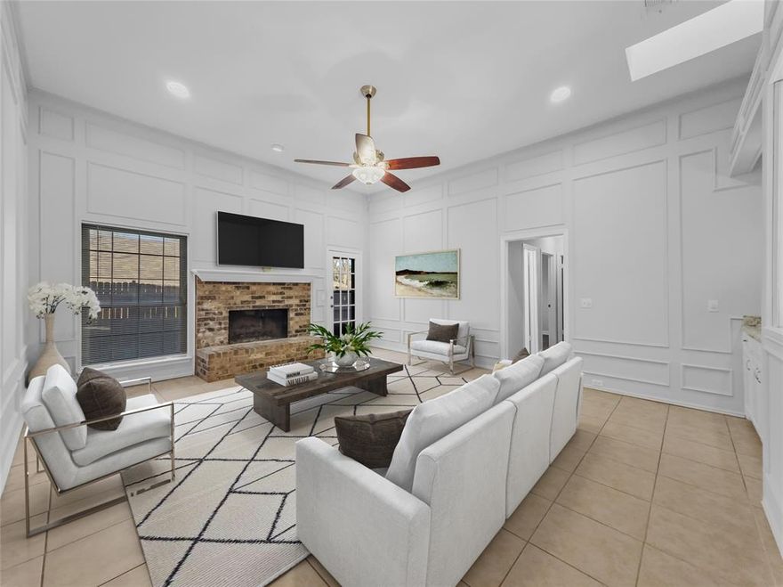 NO HOA. PERFECT AIRBNB.2 minutes from McKinney Downtown. Step into this freshly painted home in McKinney, TX. Spacious living room with wood burning fire place with vaulted ceilings. An oversized master suite offers dual sinks, garden tub and walk in closet. Two full baths. Kitchen and Wet Bar in living room both have granite counter tops. Private fenced back yard. Home is located 2 min drive from downtown McKinney( you can even walk there), close to schools, easy highway access and 5 min walk to Town Lake Park with lovely lake views, walking trails, and plenty green space, making this home an ideal blend of relaxation and convenience. Water heater 2023, refrigerator is included. 

 All measurements , square footage ,lot size, room dimensions, and schools information are deemed reliable but not guaranteed.Buyer and buyer's agent to check and confirm all the details.