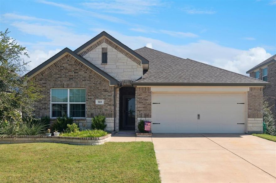 Situated in the desirable city of Princeton, TX, Arcadia Farms is a masterplan community where homeowners have access to a full range of amenities like a swimming pool, park and several sports facilities. There are plenty of great local shops and restaurants nearby in Princeton, plus Dallas is under an hour away.
This home offers the perfect blend of comfort, style, and convenience. This beautifully maintained residence boasts an inviting exterior that sets the tone for the warm and welcoming atmosphere inside.
As you step through the front door, you'll be greeted by a spacious open floor plan that seamlessly merges the living, dining, and kitchen areas—ideal for entertaining friends and family. Large windows fill the space with natural light, highlighting the tasteful finishes and neutral color palette throughout.
The well-appointed kitchen features modern appliances, ample counter space, and pantry, making it a chef's delight. Enjoy casual meals at the breakfast bar or gather in the eat-in kitchen area for a more formal setting.
Retreat to the spacious primary suite, which offers a serene escape with an en-suite bathroom complete with dual sinks, a separate shower and a huge walk-in closet. 
Step outside to the backyard oasis, where you can unwind on the extra-large covered patio while enjoying the large yard with ample space for outdoor activities. This private haven is perfect for summer barbecues or peaceful evenings under the stars.