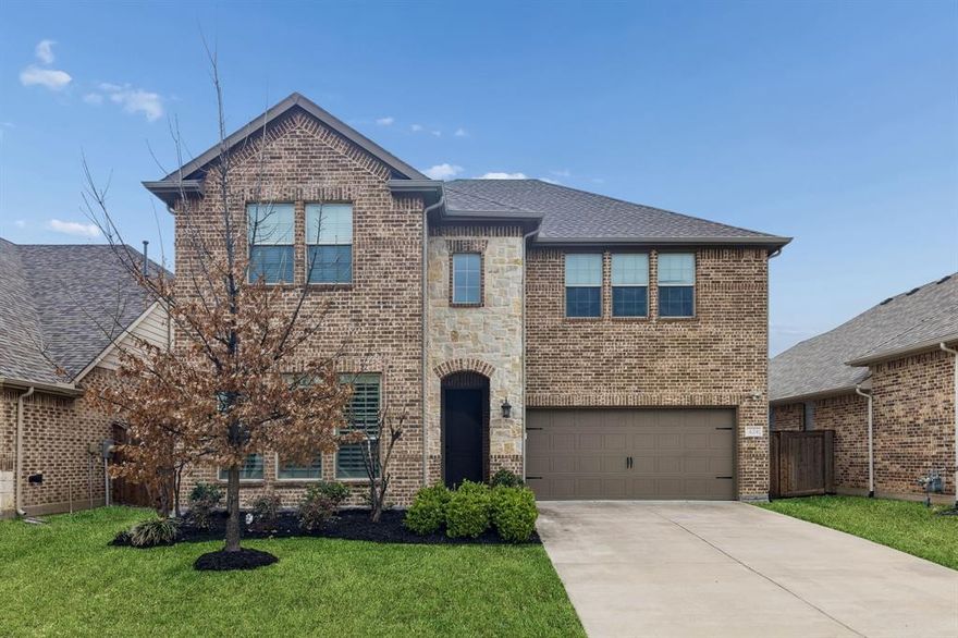 Located in the Berkshire community of Fort Worth Texas in Tarrant County and zoned to Northwest ISD, this 4 bedroom, 3 bathroom residence offers approximately 3,182 square feet of two story living built by K. Hovnanian Homes in 2016. Positioned near Highway 287, Blue Mound Road and Interstate 35W, Berkshire in Fort Worth provides convenient commuter access toward the Alliance Corridor and Downtown Fort Worth while remaining minutes from Alliance Town Center and Presidio Towne Crossing. Designed for open concept functionality and flexible gathering space, the floor plan connects the kitchen, dining and main living area to support everyday living and entertaining. The primary suite includes dual sinks, granite counters, separate shower and walk in closet space creating a private retreat within the home. Secondary bedrooms are arranged to balance shared areas with personal space. If you are searching for 4 bedroom homes in Fort Worth Texas within Northwest ISD near Alliance, this layout supports both daily functionality and long term value. Interior updates include premium wood look tile flooring installed in 2025, plantation shutters and tall ceilings that enhance natural light throughout the home. The upstairs game room offers a separate activity space with multiple windows and abundant natural light. The main living area is anchored by a gas fireplace with tile surround and decorative mantel while the kitchen features under cabinet lighting, generous cabinetry and an open layout designed for gatherings. Extensive storage includes large bedroom closets and additional hallway storage. Outdoor living extends to a covered patio with added pavers for grilling and entertaining. Community amenities in Berkshire include a pool, playground, clubhouse and walking trails. This property presents a balanced combination of layout versatility, Northwest ISD zoning and established Berkshire positioning within the north Fort Worth Texas market.