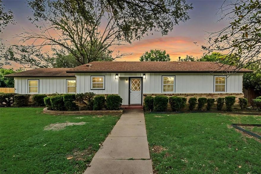 Welcome to 1108 Springdale Rd, a beautifully remodeled 4-bedroom, 2-bath home offering the perfect blend of comfort, functionality, and modern style. Step inside to discover a bright, open living space filled with natural light and large windows that create a warm and inviting atmosphere.

The modern kitchen features ample cabinet space, newer appliances, and a cozy breakfast nook — ideal for morning coffee or casual dining. The primary bedroom includes an ensuite bath and walk-in closet, while the three additional bedrooms share a spacious full bath, perfect for family or guests.

Enjoy outdoor living in the private, oversized fenced backyard, a wonderful space for relaxing or entertaining. Sitting on a corner lot with great curb appeal, this home also offers a side gate for easy access.

Located near top-rated schools, shopping, dining, and major highways, this home is perfectly positioned between Dallas and Fort Worth. You’ll love the proximity to the City Park, which features a scenic pond, walking trails, and plenty of green space for outdoor enjoyment.

This move-in-ready home is available for immediate lease — the perfect combination of convenience, comfort, and charm in one of Bedford’s most desirable areas!