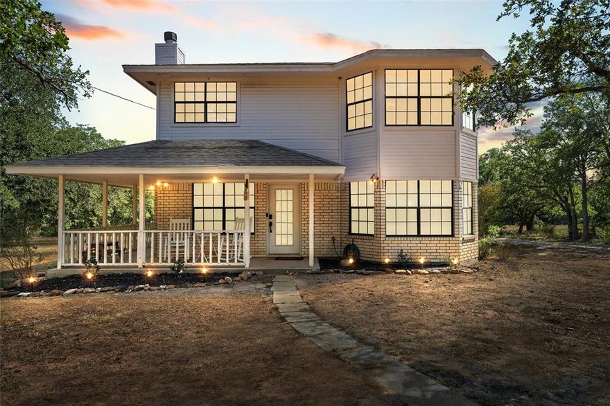 Welcome to your dream farmhouse on over 7 acres in Whitney! This charming 3-bedroom, 2.5-bath home offers 1,800+ sq ft of inviting living space, complete with brand-new luxury vinyl plank flooring, fresh bright walls, and an abundance of natural light streaming through large windows. The kitchen features sleek black appliances and a window over the sink with a serene view of your beautiful land. An office space adds extra functionality, while thoughtful updates throughout the home create a modern yet cozy feel. Outdoors, you’ll enjoy a peaceful, tree-filled setting with a cozy firepit—perfect for relaxing under the stars and a 10x6 storage shed. Not to mention, you’re just 5 miles from the beautiful Lake Whitney. Your own slice of paradise awaits, but it won’t last long!