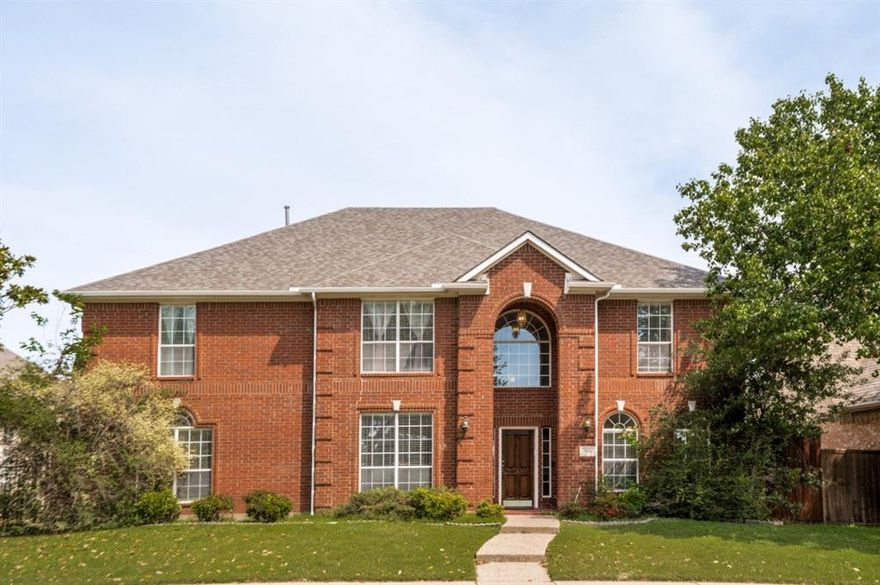 Spacious 5 Bedroom home in highly desired North Dallas location with three living areas and three full bathrooms. The Main living area is open concept to the kitchen and breakfast room and has soaring ceilings with loads of natural light and an inviting fireplace.  The main living room also has a two-story wall of windows that overlooks the fenced backyard with plenty of space for a garden or for the children to play.  The large patio area and pergola provide a peaceful setting for relaxation. The roof was replaced earlier this year. The spacious kitchen has stainless steel appliances, built-in desk, ample storage and gorgeous recently added quartz countertops. The spacious primary bedroom retreat has dual sinks, jetted tub, separate shower and large walk-in closet. All the bedrooms are generously sized. The second and third living areas could be used as an office, media room, game room or family room or library.