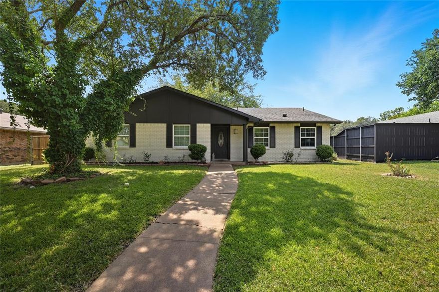 Great opportunity in Plano, This 4 bedroom, 3 Baths, 1544 sq ft. Home features an updated kitchen with quartz countertops, a smart layout, high ceiling living room with French Doors to the backyard, storage shed, the converted garage now serving as a spacious bedroom, with bath and walk in closet, offers perfect balance of comfort and move in ready. Nestled in a quiet neighborhood. Also it is conveniently located near major, HWY 75 and George Bush. Don't miss the opportunity to own a move in ready home in a great Plano location.